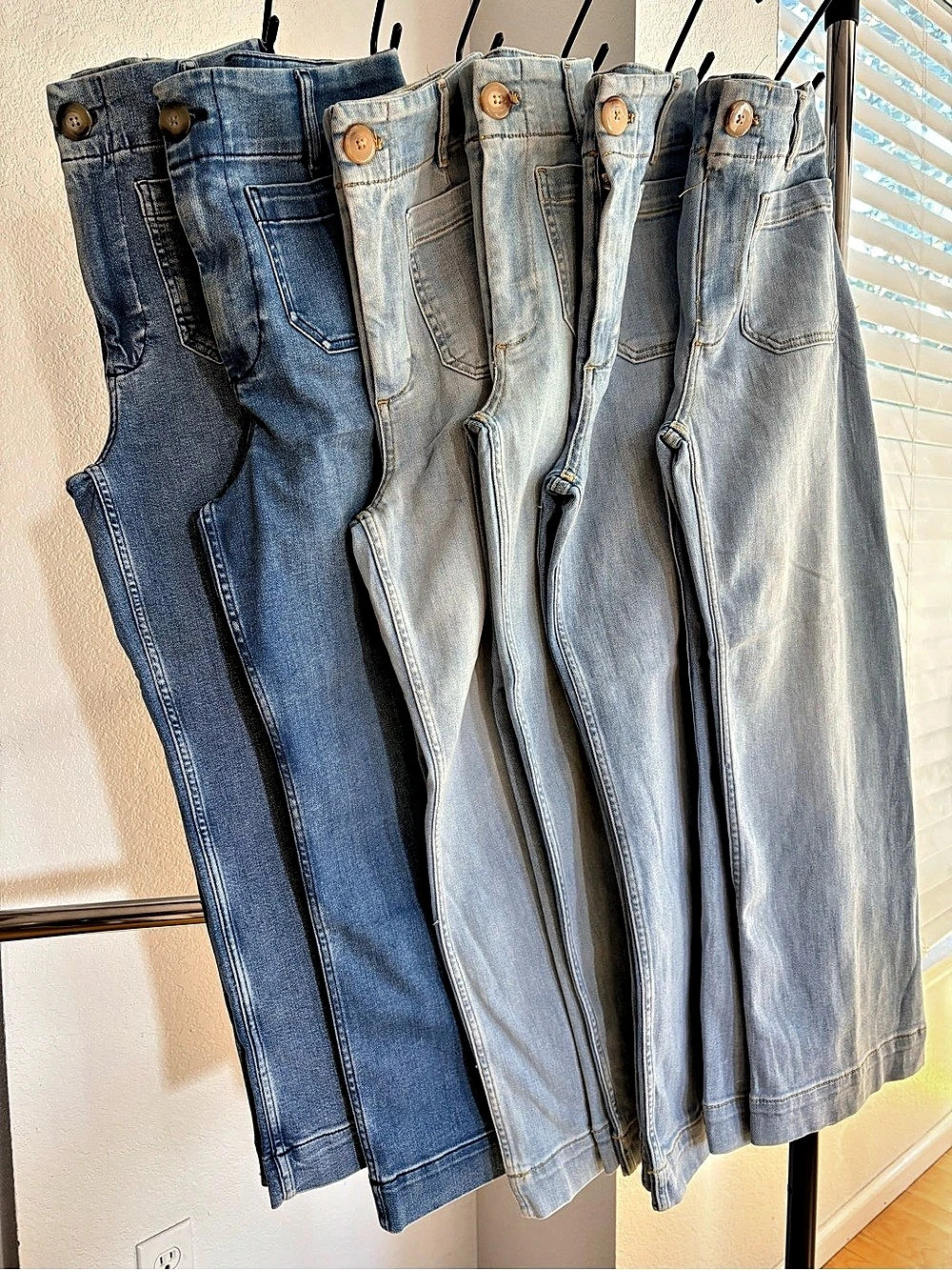 Maeve Colette High-Rise Wide-Leg Cropped Jeans, NEW - Picture 3 of 10